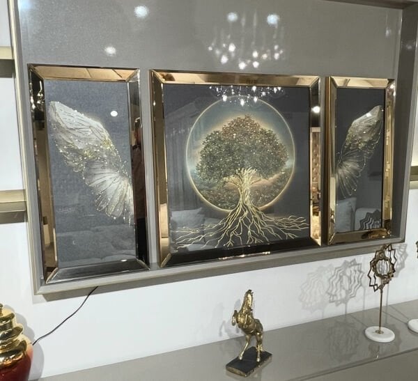 Hayat Ağacı Ayna Çerçeveli, 3lü set