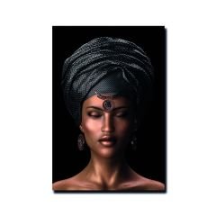 Kabartmalı Zenci Kadın Tablo