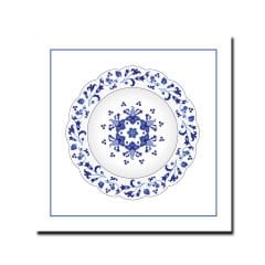 Kabartmalı Blue Blanc Tablo