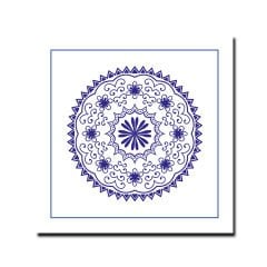 Kabartmalı Blue Blanc Tablo