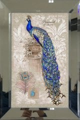 Aynalı Tablo, Tavus Kuşu Sağ 40 x 60cm
