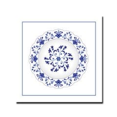Kabartmalı Blue Blanc Tablo
