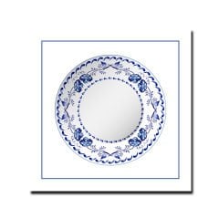 Kabartmalı Blue Blanc Tablo