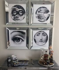 Ayna Çerçeveli, 4 li Set, Formasetti Tablo