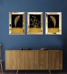 Ayna Çerçevel Tablo, 3 lü Set