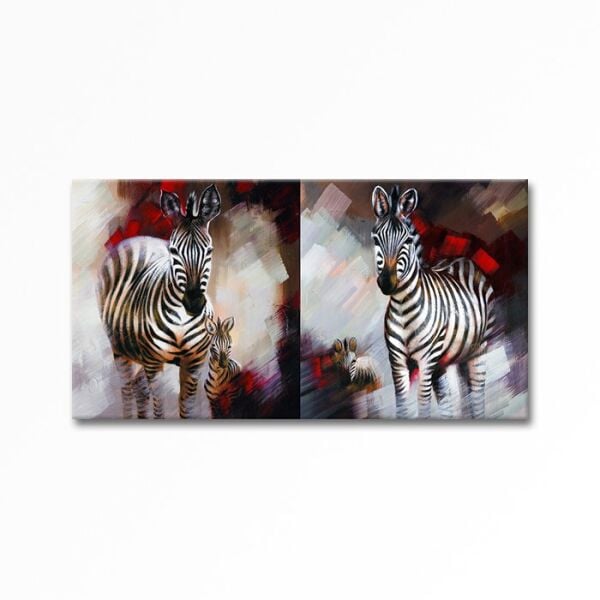 Kabartmalı Zebra Tablo