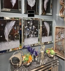 Ayna Çerçevel Tablo, 3 lü Set