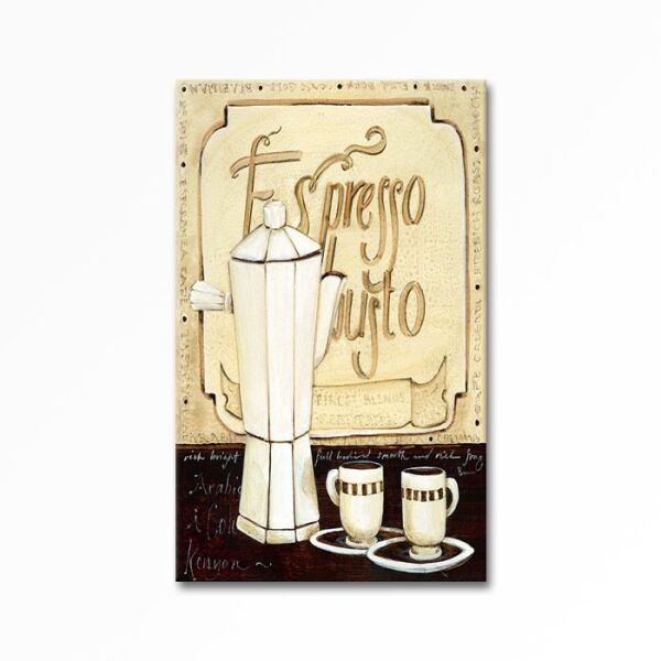 Kabartmalı Espresso Tablo
