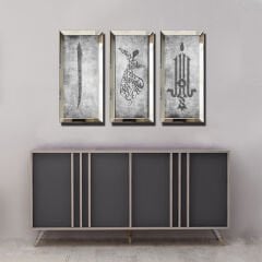 Ayna Çerçeveli, Tablo, 3lü set