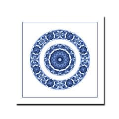 Kabartmalı Blue Blanc Tablo